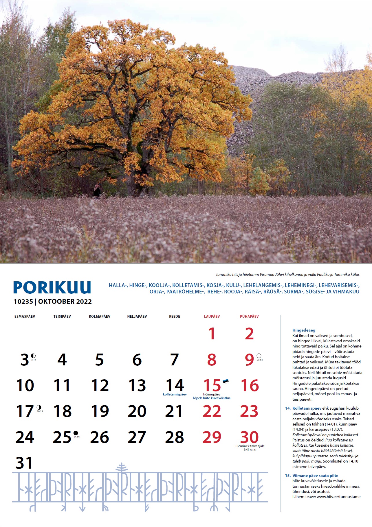 10 hiiekalender 2022